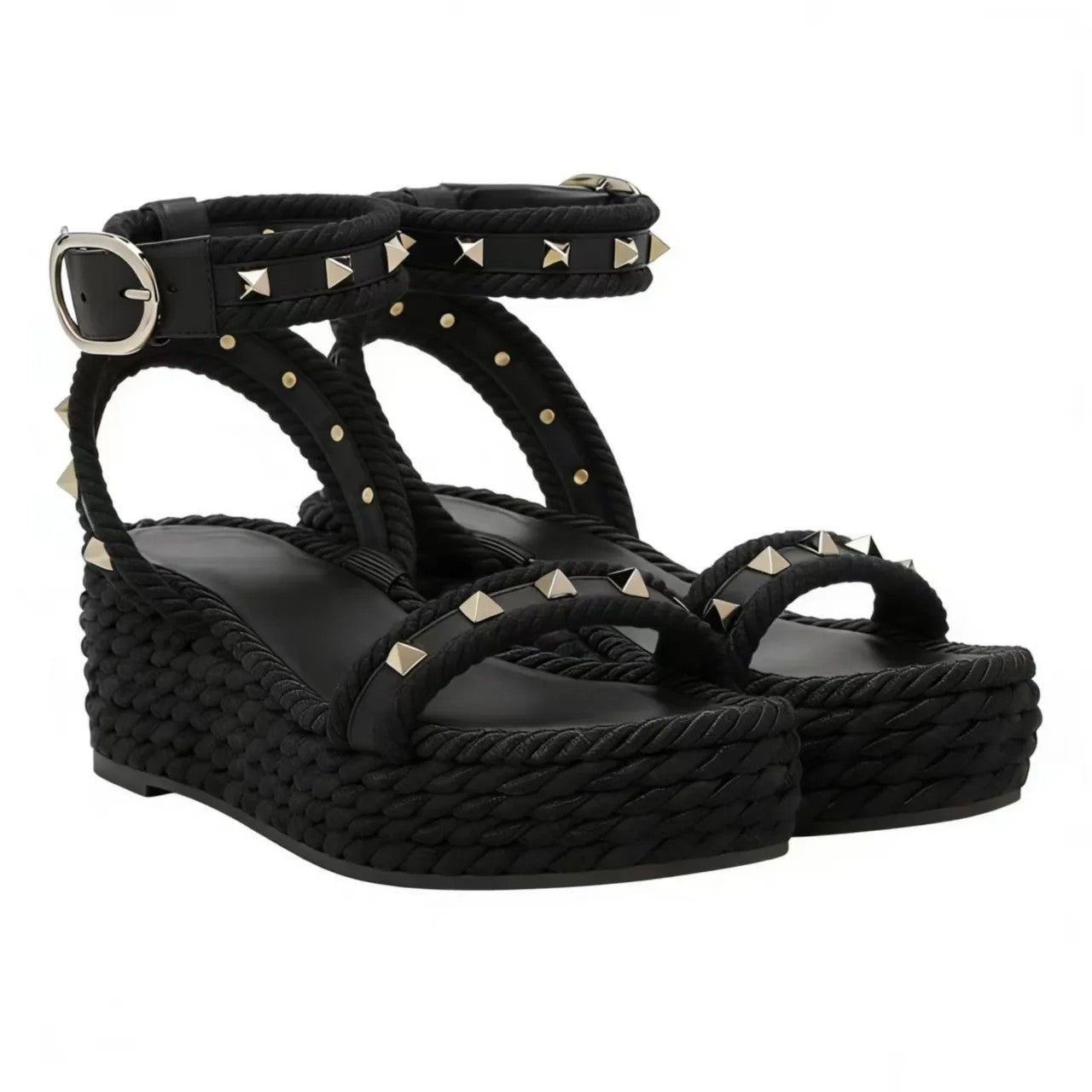 Pescara Studded Wedge Sandals