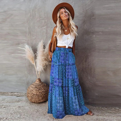 Perugia Tiered Maxi Skirt
