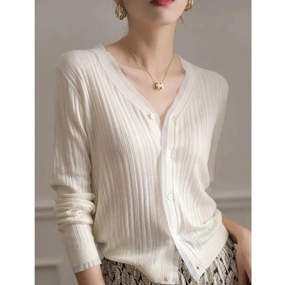 Piazzetta Cashmere Wool Cardigan - Crème