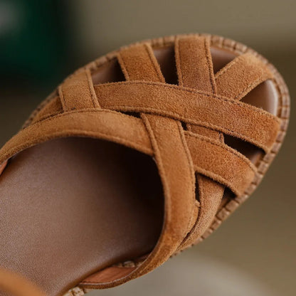 Pienza Braided Suede Sandals