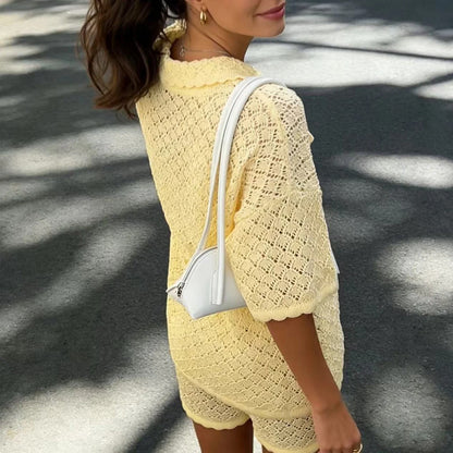 Pila Hollow Knit Set