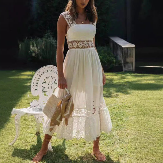Pisa Cotton Lace Maxi Dress