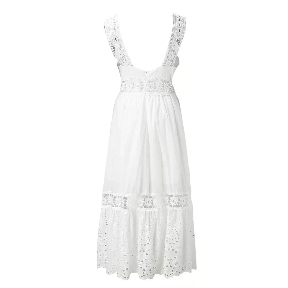 Pisa Cotton Lace Maxi Dress