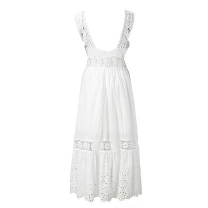 Pisa Cotton Lace Maxi Dress