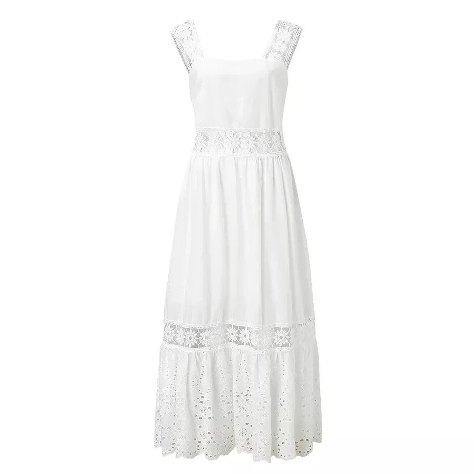 Pisa Cotton Lace Maxi Dress