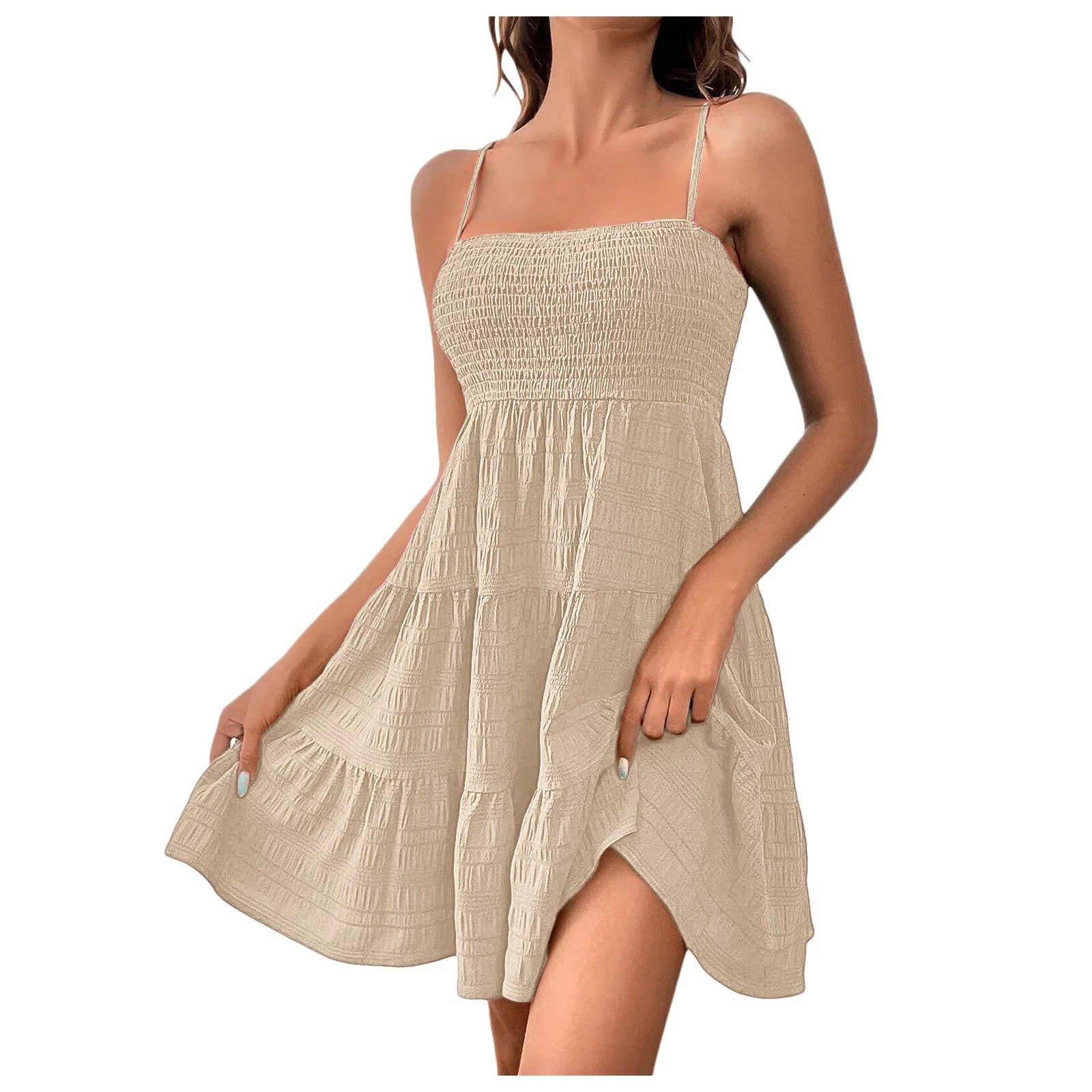 Positano Tiered Sundress - Ivory