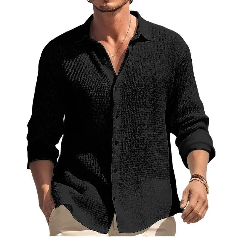 Poitiers Waffle Button-Down