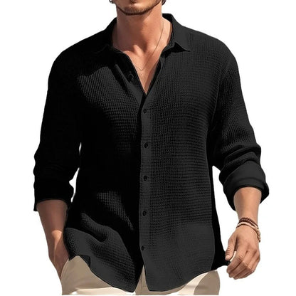 Poitiers Waffle Button-Down