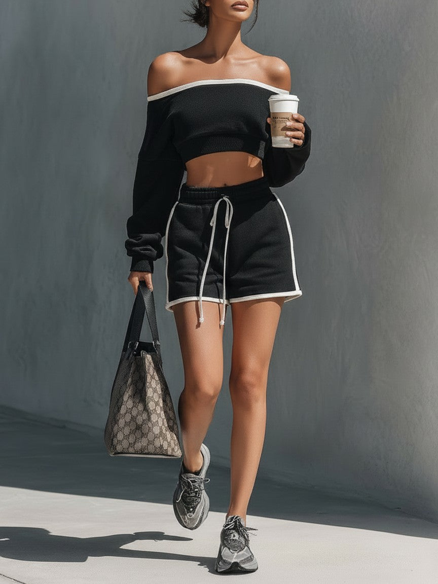 Porec Cropped Athleisure Set