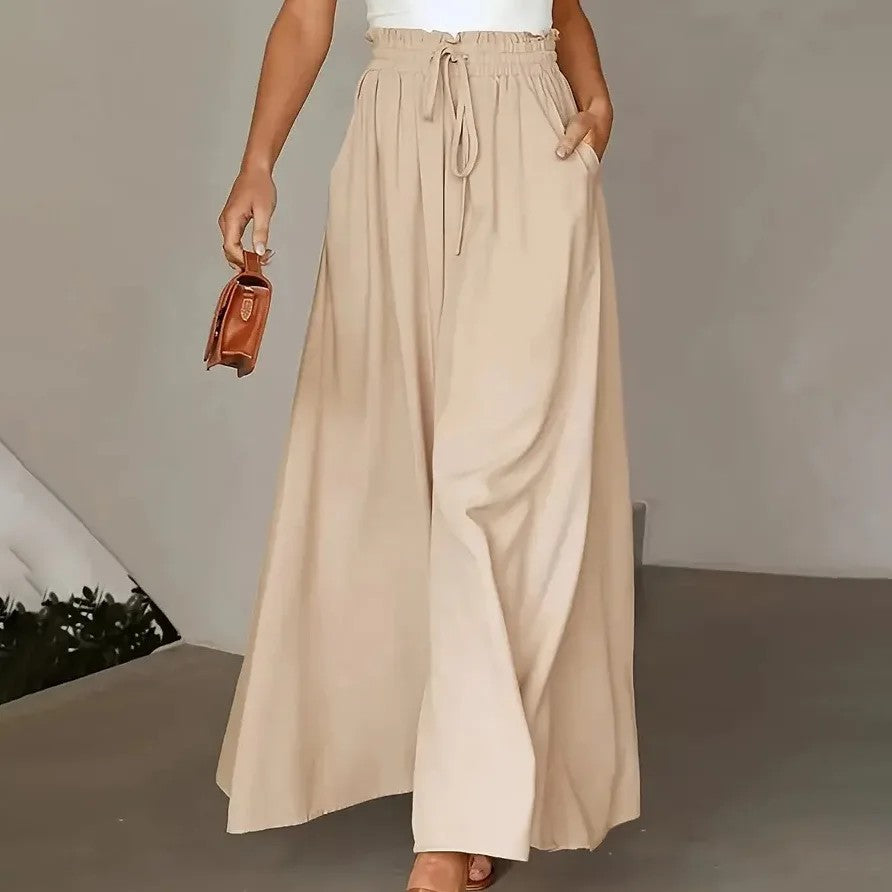 Portofino Draped Culottes - Cream