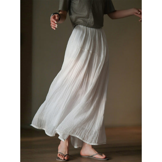 Portofino Textured Maxi Skirt