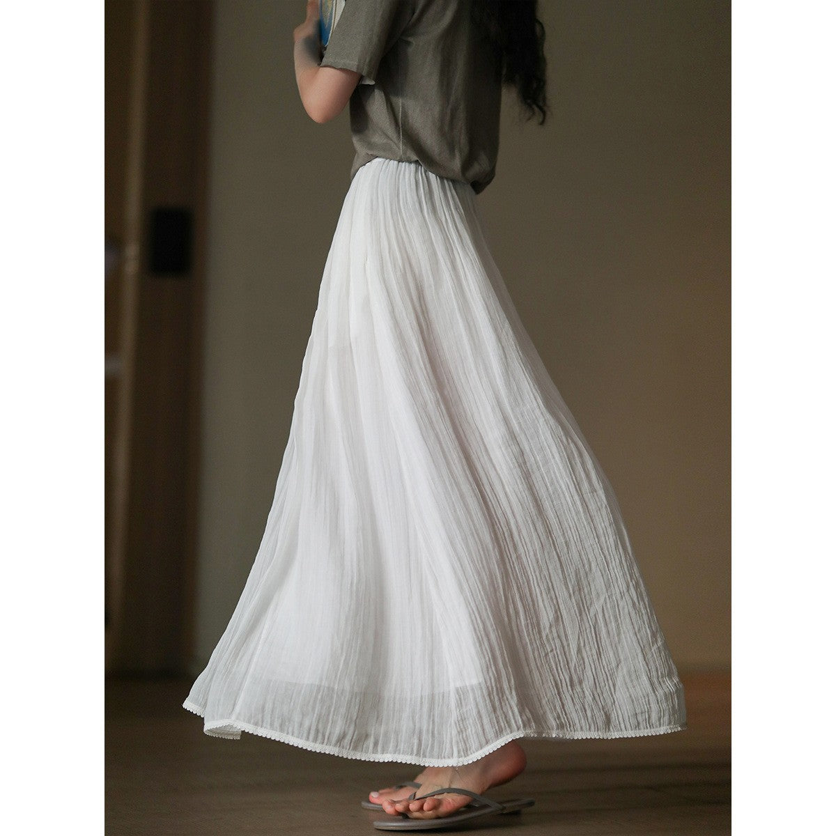 Portofino Textured Maxi Skirt