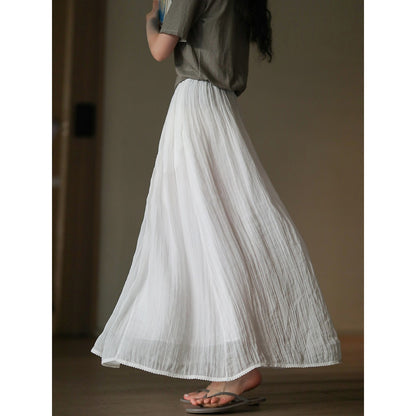 Portofino Textured Maxi Skirt