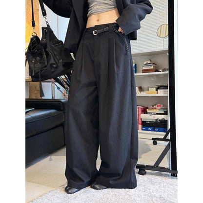 Prato Cotton Linen Pants - Black