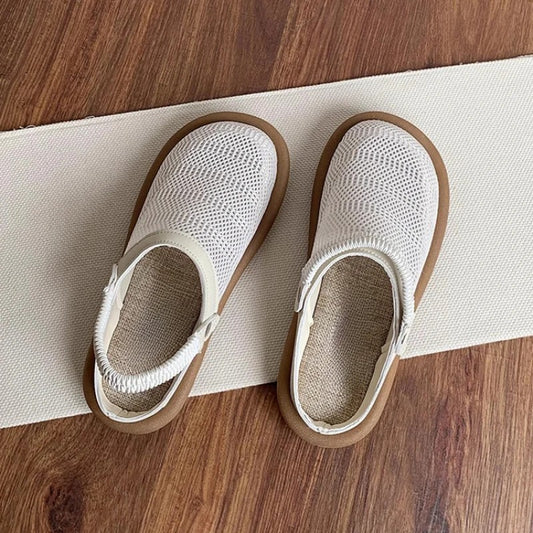 Rainier Mesh Strap Clogs - Ivory