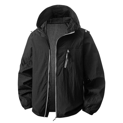 Rally Lightweight Windbreaker - Obsidian Black