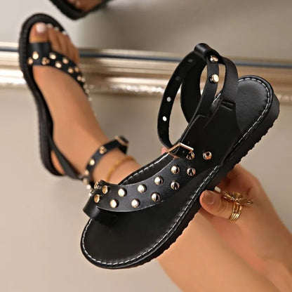 Ravenna Studded Flat Sandals