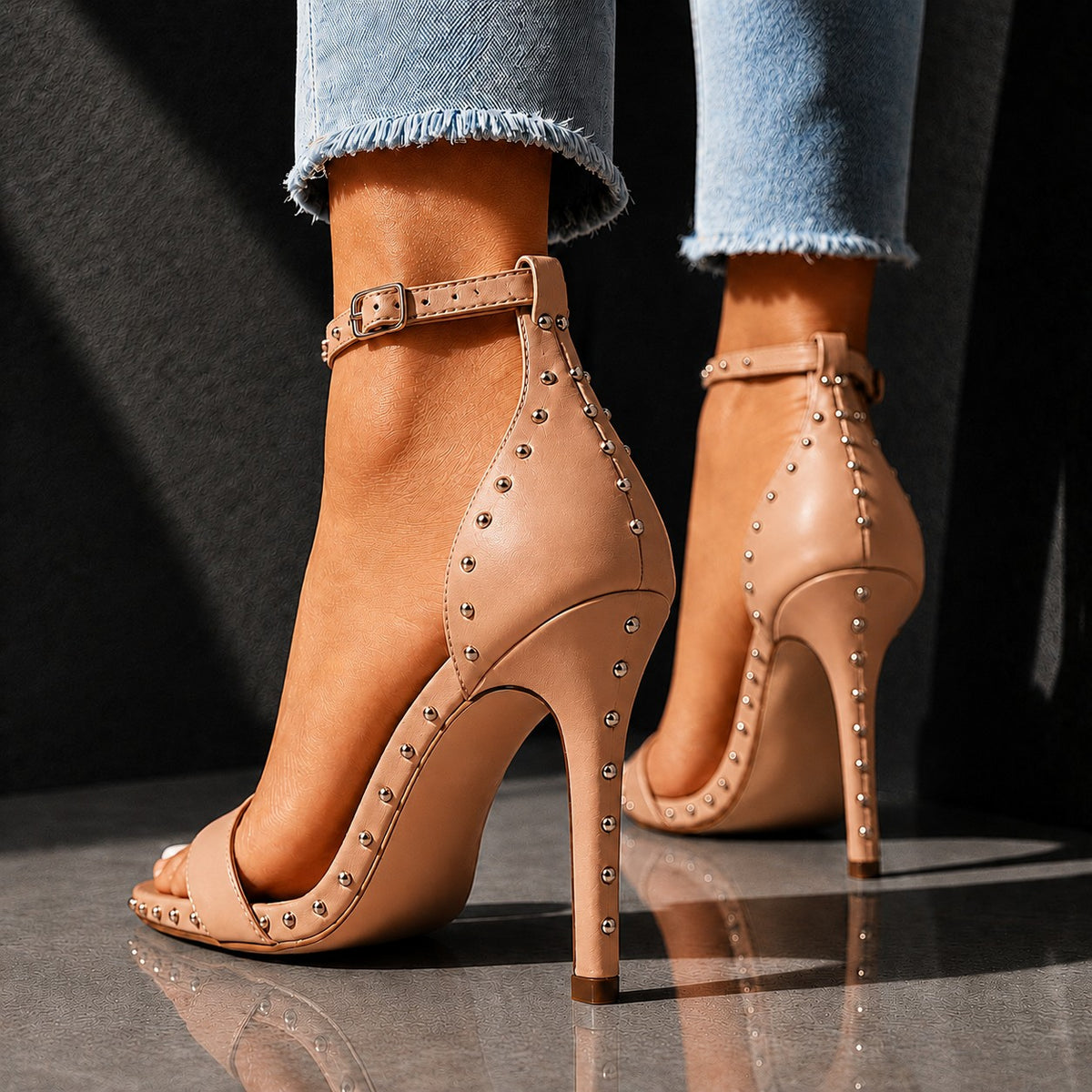 Regaldi Studded Heels
