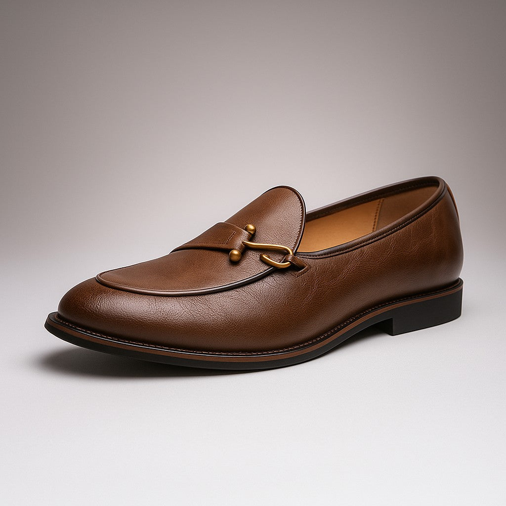 Regent Leather Loafers - Chestnut Brown