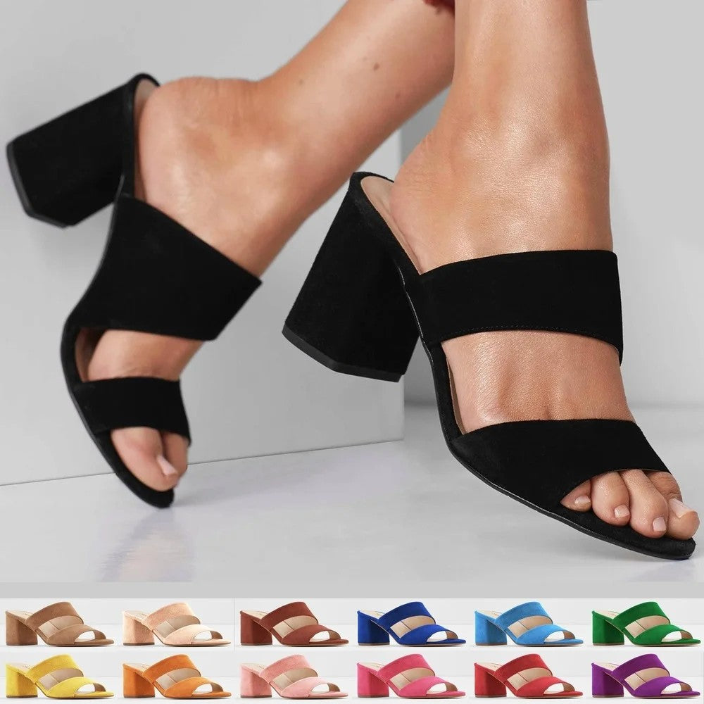 Regent Faux Suede Mules