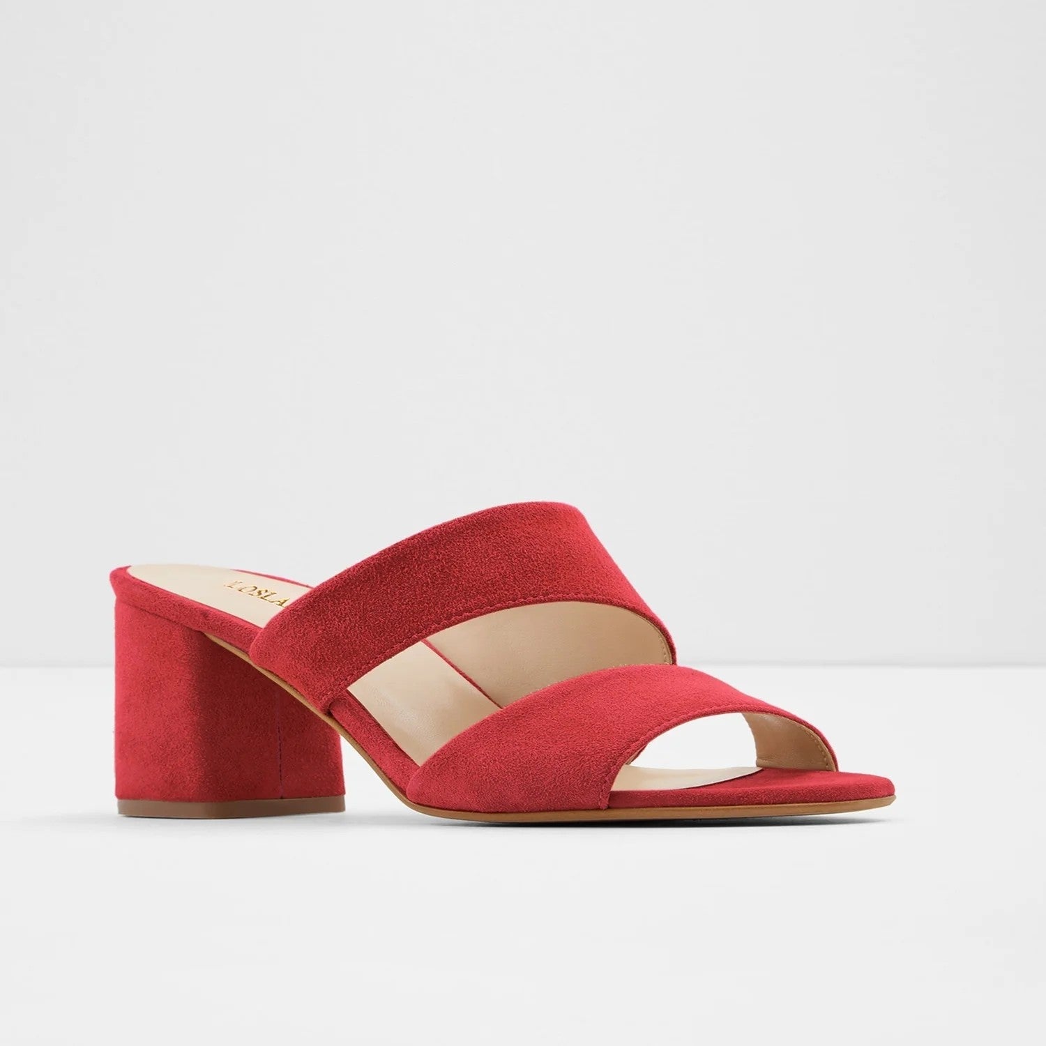 Regent Faux Suede Mules - Scarlett
