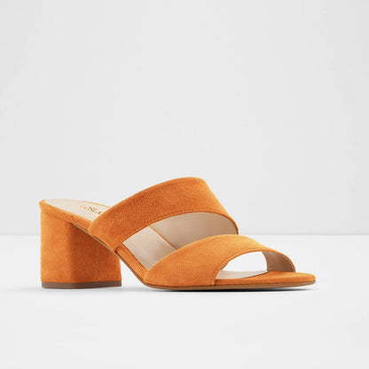 Regent Faux Suede Mules - Terracotta
