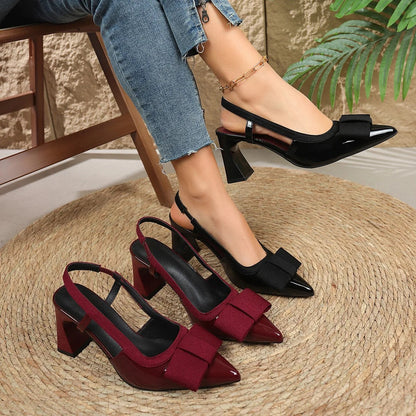 Regent Patent Leather Slingback Heels
