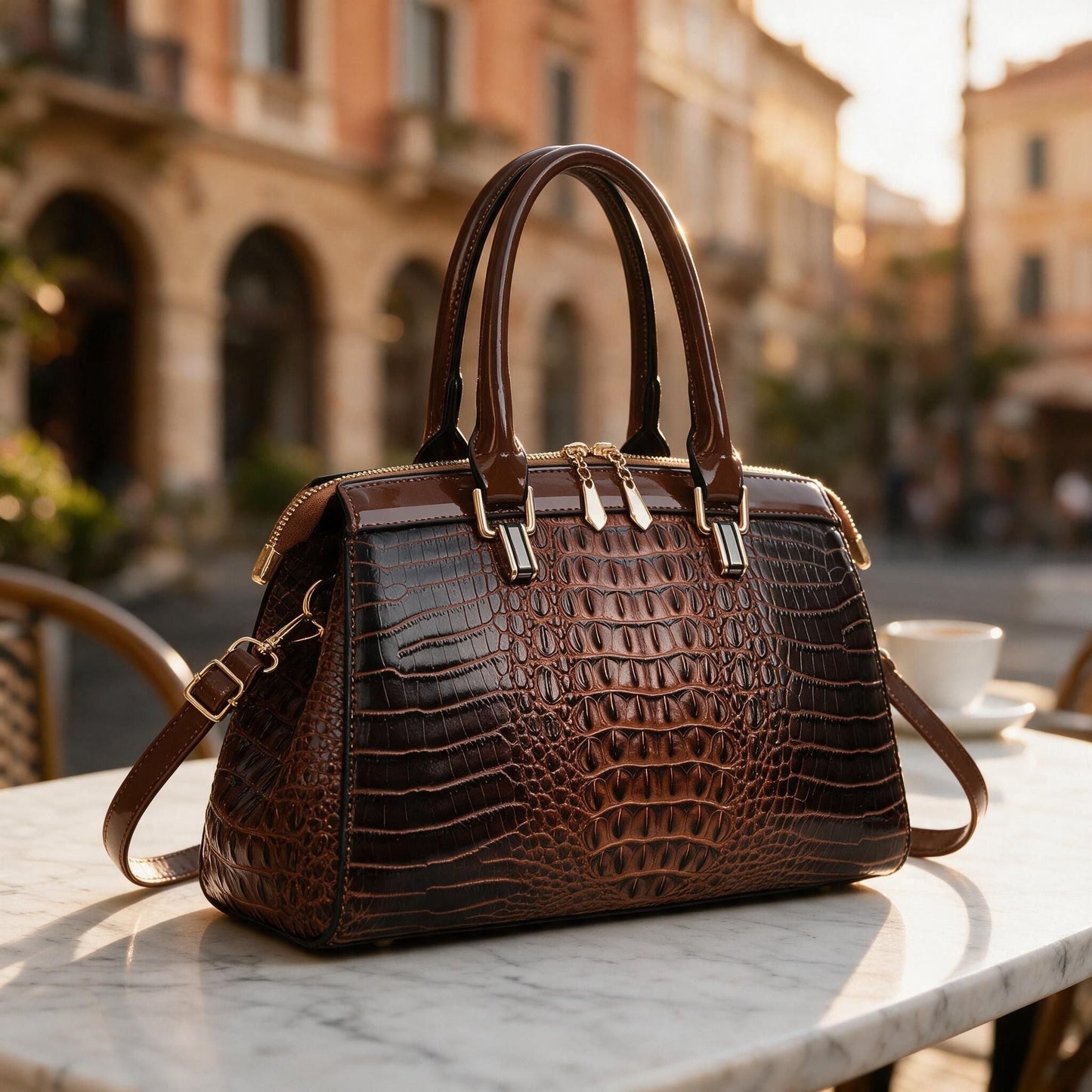 Reggio Croc Handbag