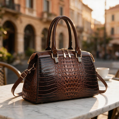 Reggio Croc Handbag