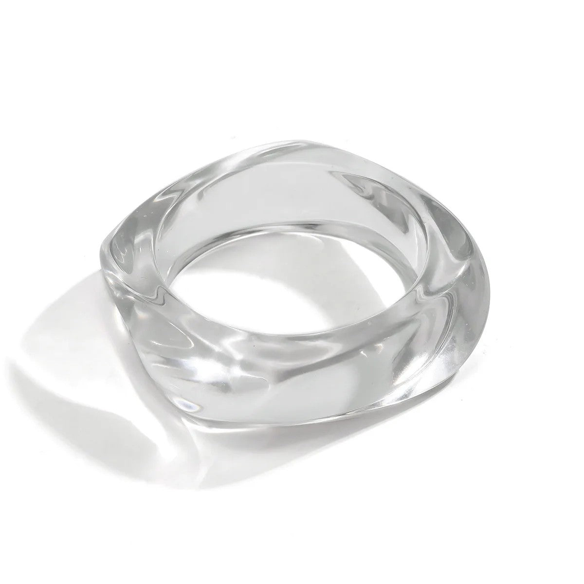 Rennes Irregular Resin Ring - Clear