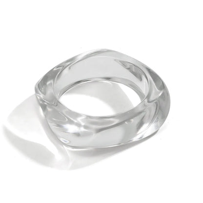 Rennes Irregular Resin Ring - Clear