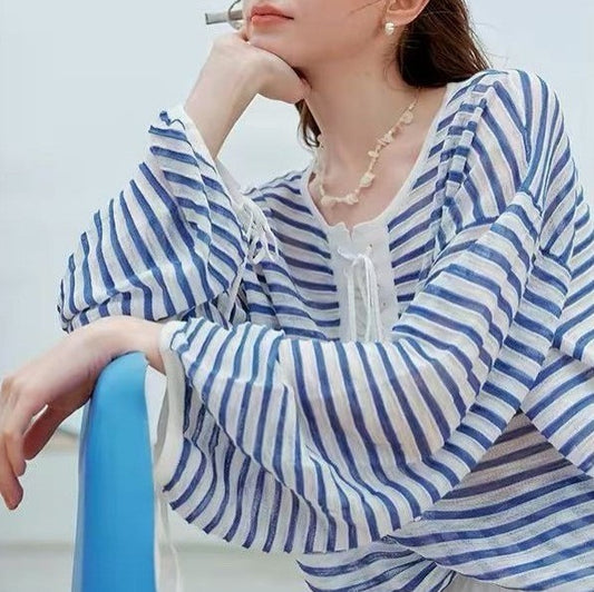 Riviera Striped Knit Top