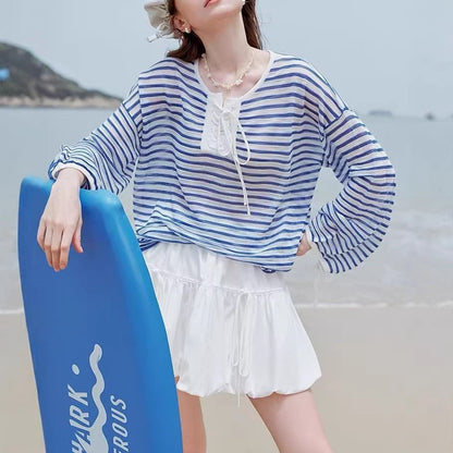 Riviera Striped Knit Top