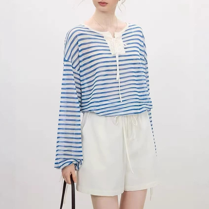 Riviera Striped Knit Top