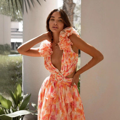 Riviera Floral Maxi Dress