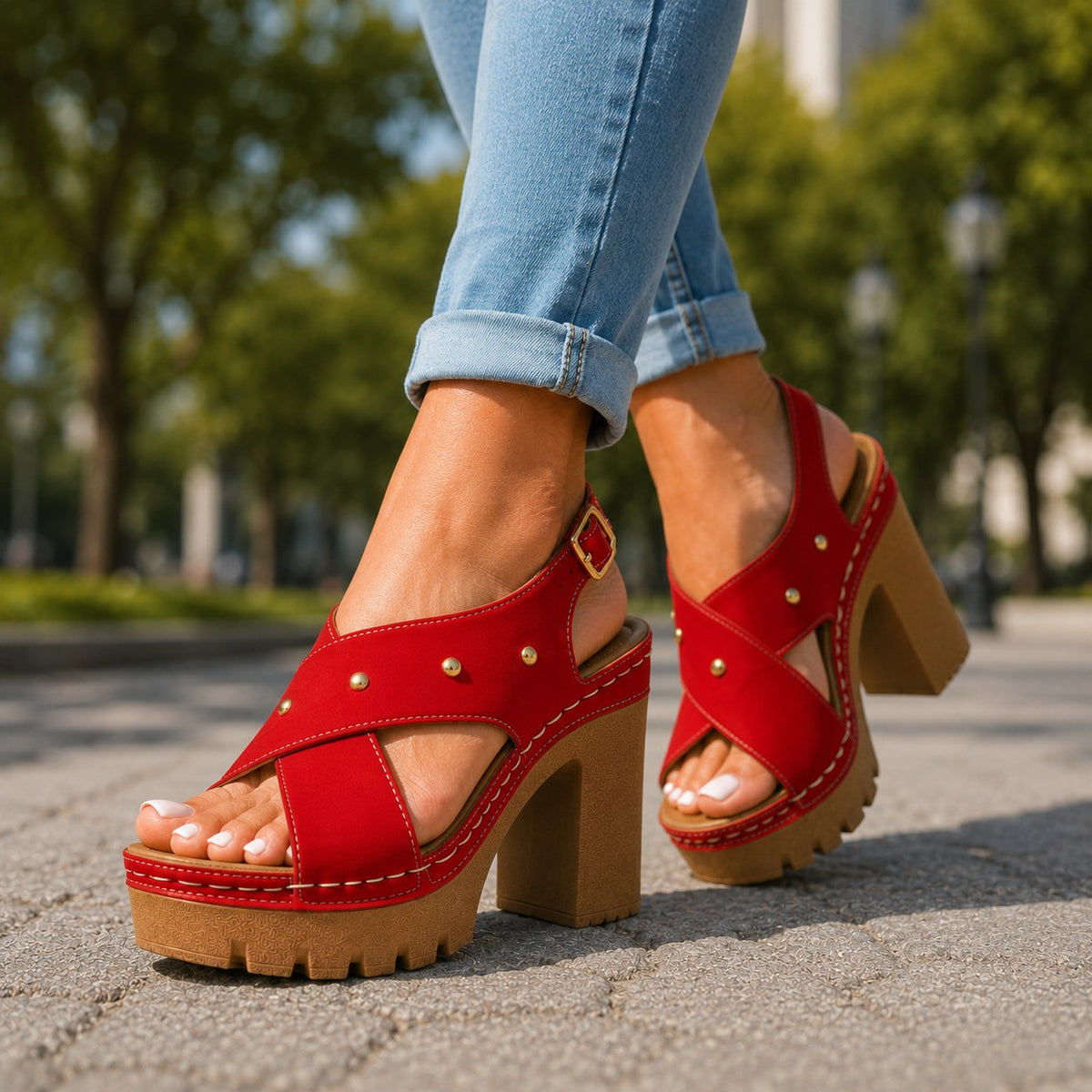 Rochelle Pointed Pumps - Ruby