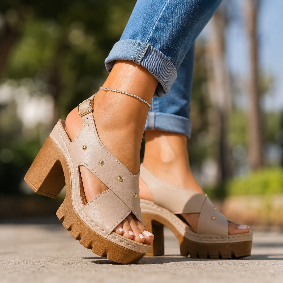 Rochelle Pointed Pumps - Sandstone