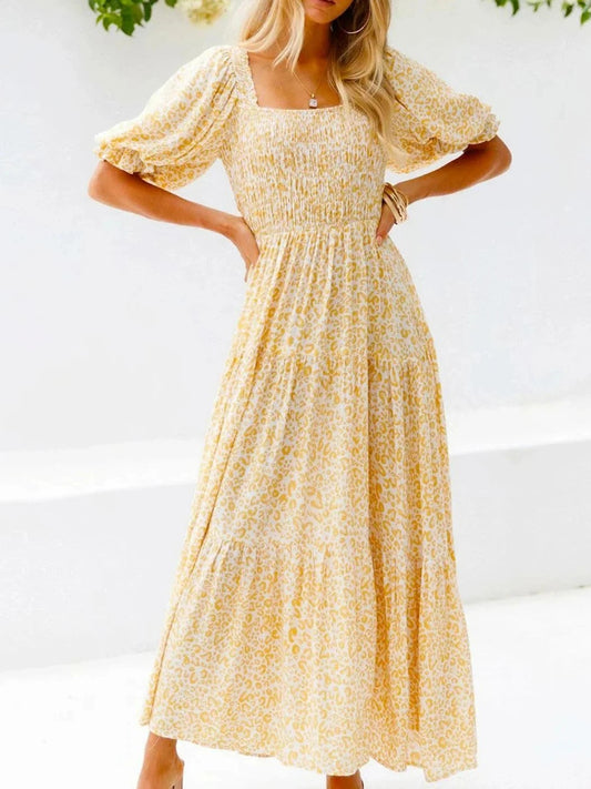 Rochelle Floral Maxi Dress - Lemon Blossom