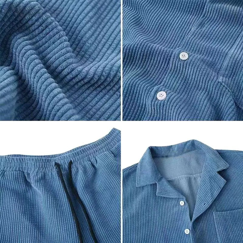 Rovinj Corduroy Shirt Shorts Set
