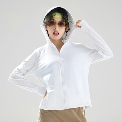 Summit Sun Protection Hoodie - Alpine White