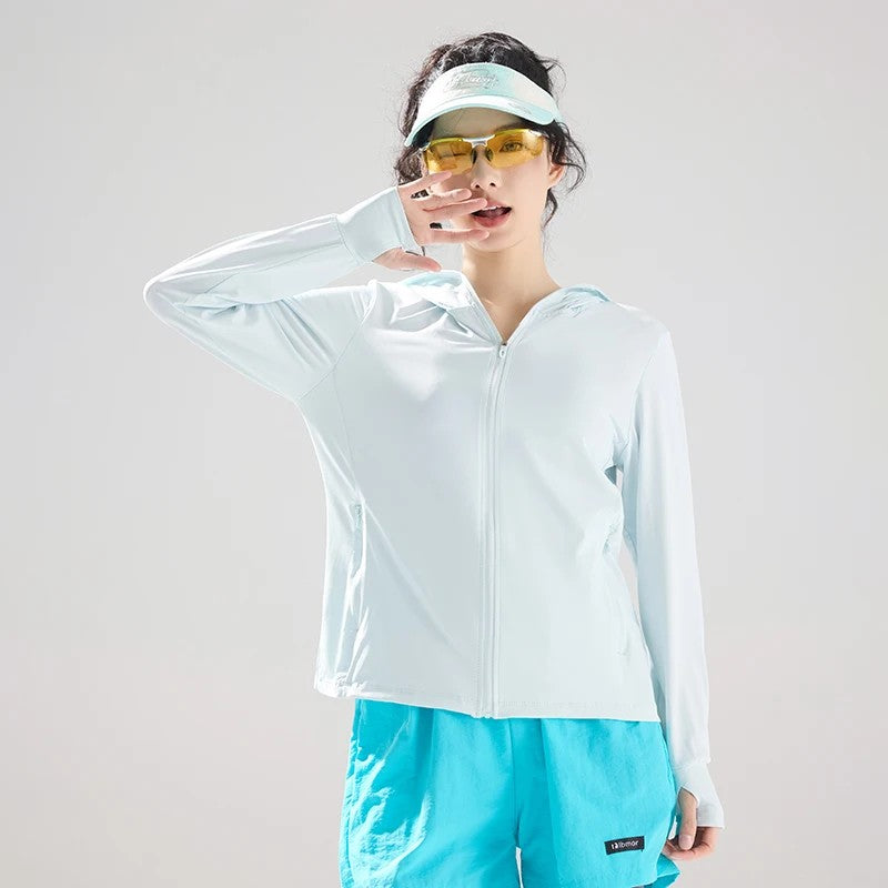 Summit Sun Protection Hoodie - Glacier Blue