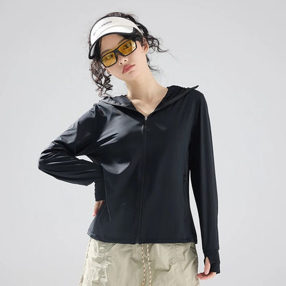Summit Sun Protection Hoodie - Obsidian Black