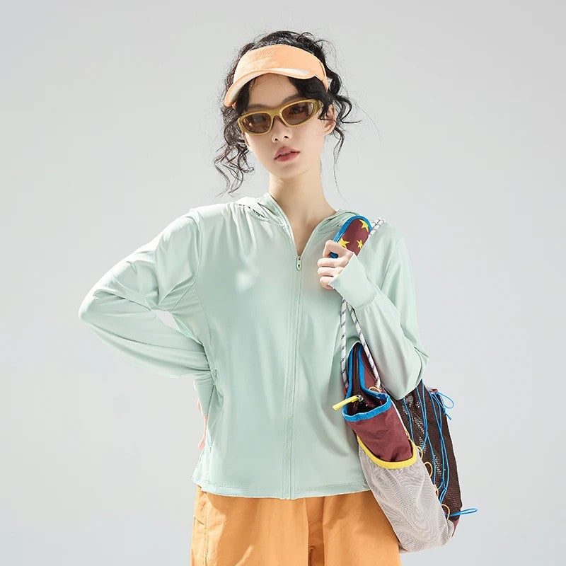 Summit Sun Protection Hoodie - Sage Green