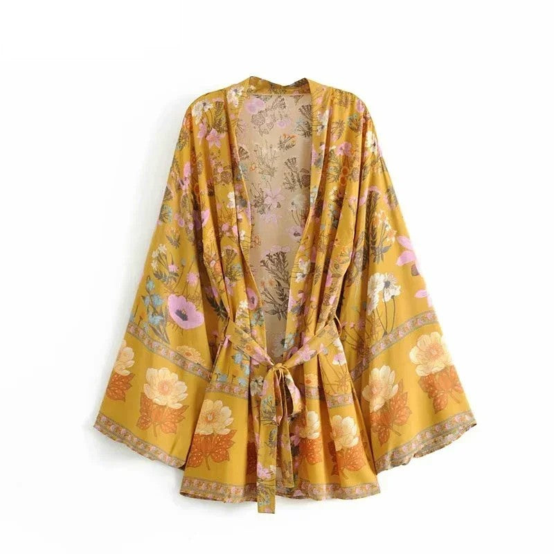 Taranto Floral Tie Kimono
