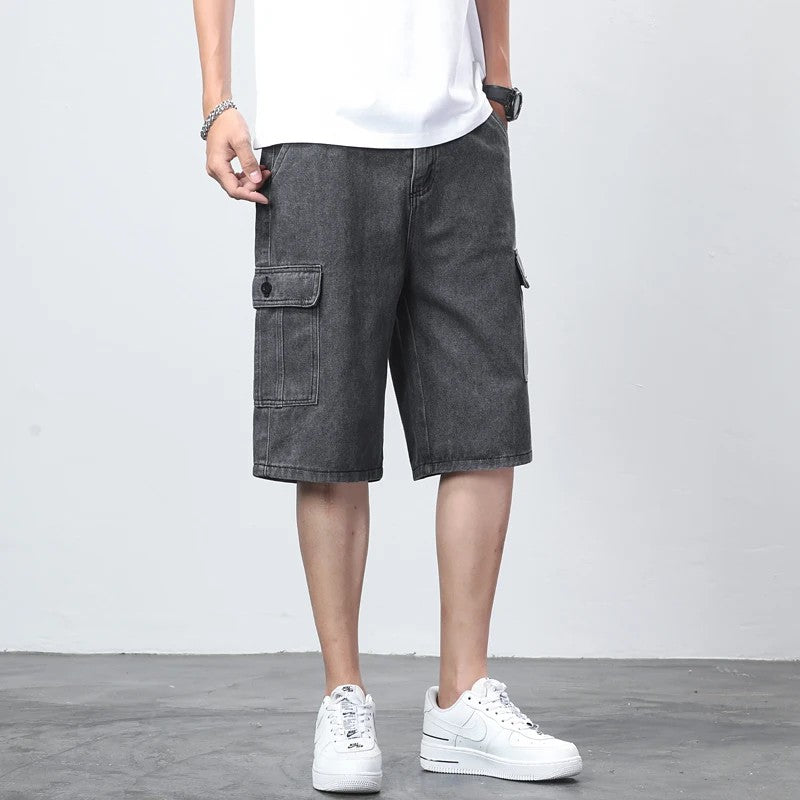 Tarragona Denim Cargo Shorts