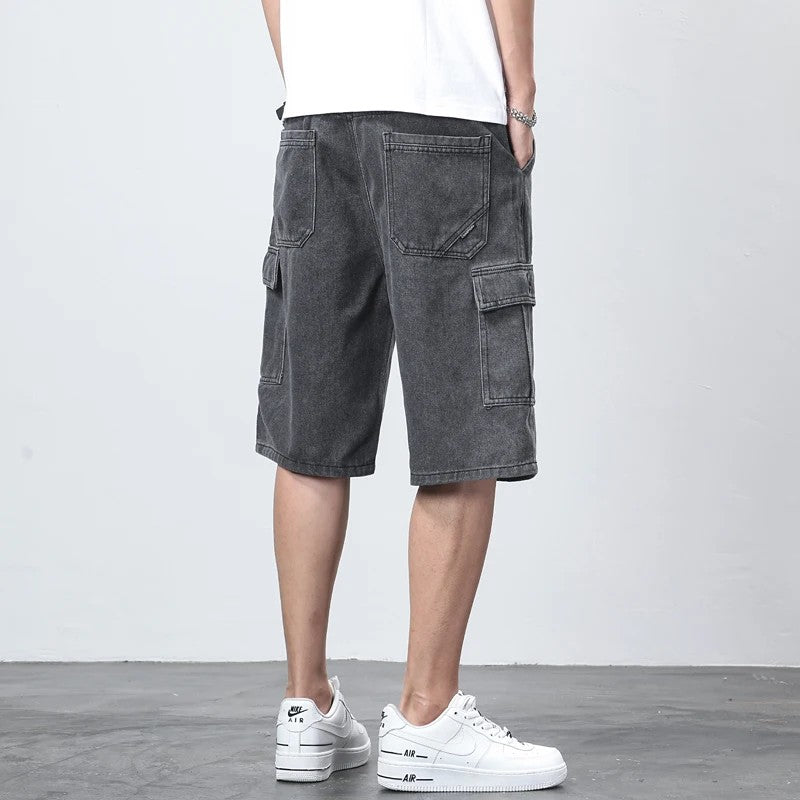 Tarragona Denim Cargo Shorts