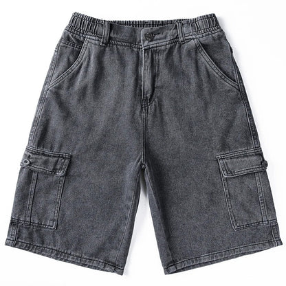 Tarragona Denim Cargo Shorts - Slate Gray