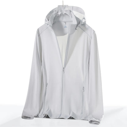 Tempo UV Hooded Jacket - Ash Grey