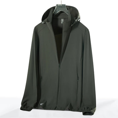 Tempo UV Hooded Jacket - Forest Green
