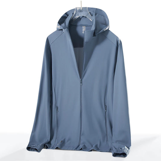 Tempo UV Hooded Jacket - Pacific Blue